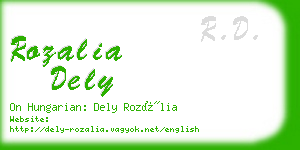 rozalia dely business card